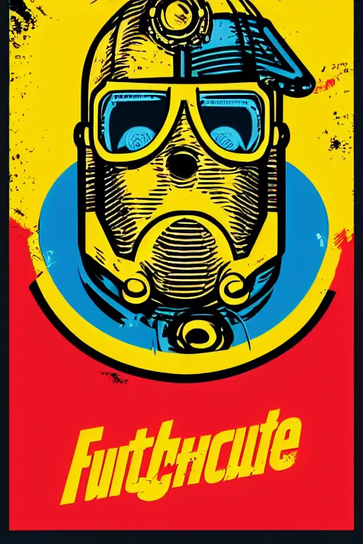 Image similar to fallout 7 6 retro futurist illustration art by butcher billy, sticker, colorful, illustration, highly detailed, simple, smooth and clean vector curves, no jagged lines, vector art, smooth andy warhol style