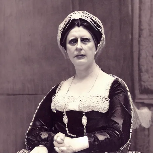 Prompt: lady dimitrescu in real life, photograph,