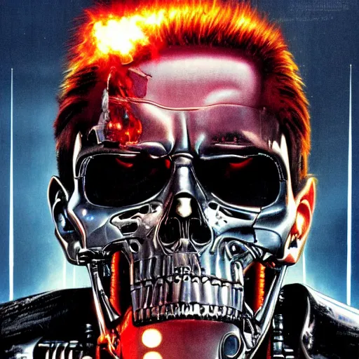 Image similar to terminator movie cover art