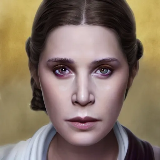 Prompt: leia and padme merged into one person, detailed, realistic, 4 k, accurate