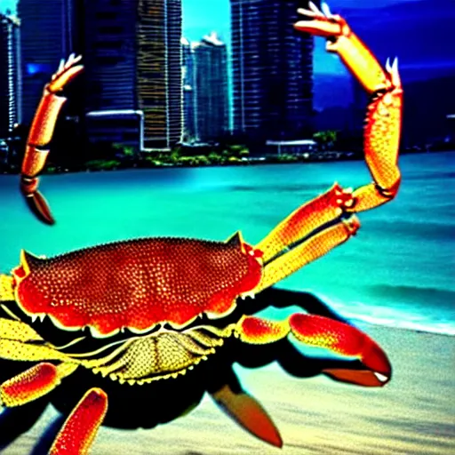Image similar to giant crab attacking manila philippines