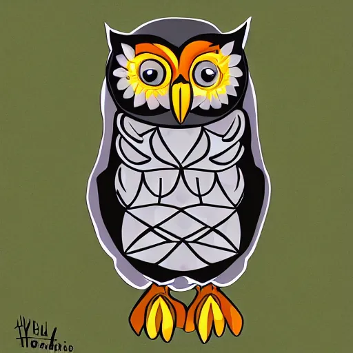 Image similar to owl haida art