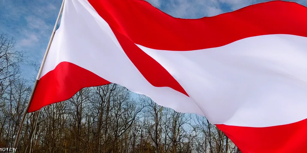 Image similar to our white - red - white belarussian, heavenly, free, bold flag