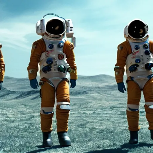 Prompt: a film still of 'interplanetary space cowboys' (2012)