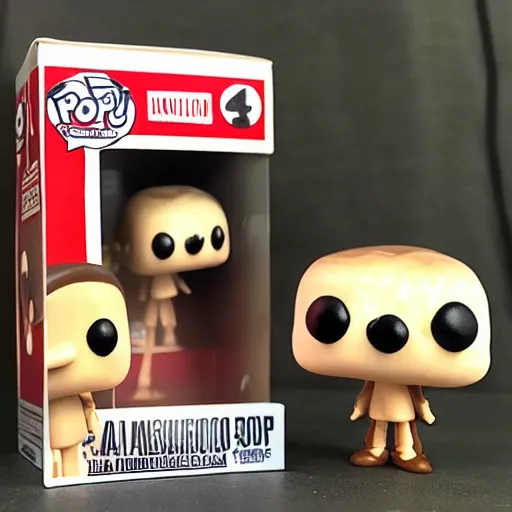 Prompt: a mushroom funko pop