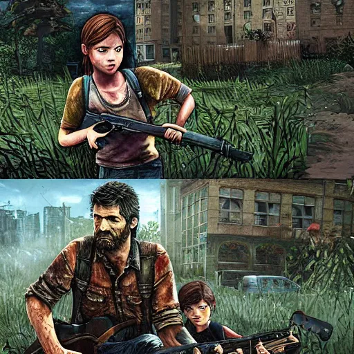 Prompt: the last of us, gameboy graphics