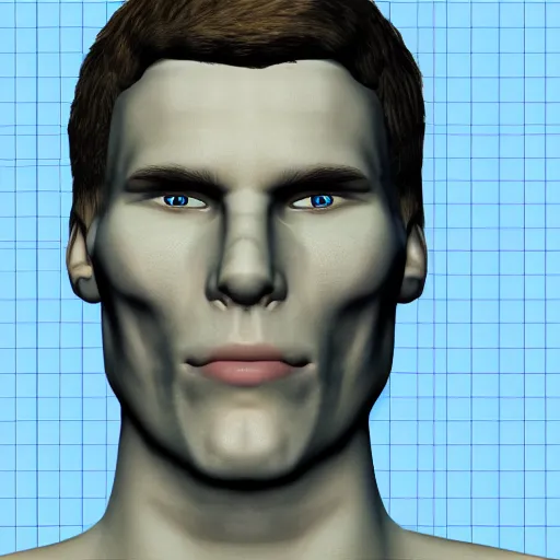 Prompt: jerma985 face schematics, blueprint detailed