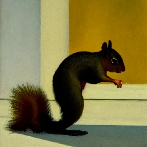 Image similar to Squirrel by Edward Hopper