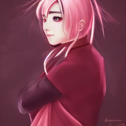 Prompt: Haruno Sakura by TUREwindwalker, YiQiang and YiQiang, deviantart, gumroad, patreon, high quality, digital drawing