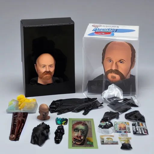 Image similar to louis ck action figure original packaging with accessories