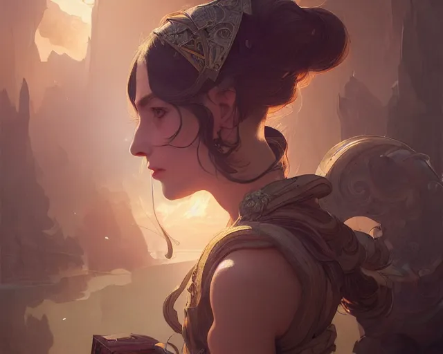 Image similar to photography of ben nicholson, deep focus, d & d, fantasy, intricate, elegant, highly detailed, digital painting, artstation, concept art, matte, sharp focus, illustration, hearthstone, art by artgerm and greg rutkowski and alphonse mucha