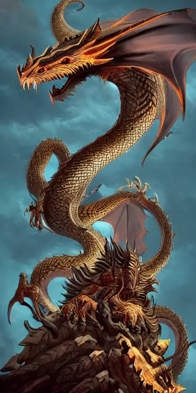 Prompt: dragon staff,((((dragon head)))) on top of the staff, ((((dragon head)))) on top of the staff,dragon staff,((((dragon head)))) on top of the staff, ((((dragon head)))) on top of the staff, epic fantasy style art, fantasy epic digital art, epic fantasy weapon art, hearthstone style art