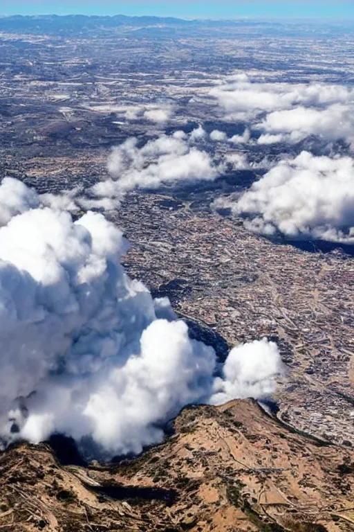 Image similar to photograph of giant crack! in! the! clouds!!!!!!!!!!!!!!!!!! above southern california city