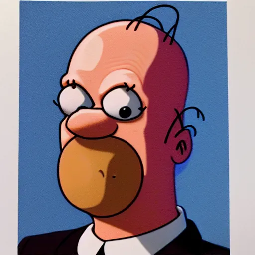 Prompt: realistic homer simpson