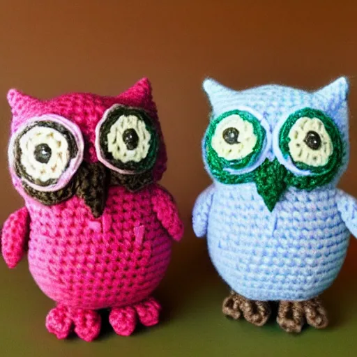 Image similar to a owl amigurumi