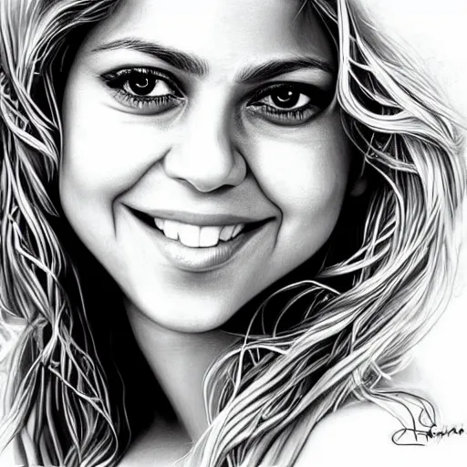 Image similar to Shakira, beautiful, highly detailed portrait, photorealistic, ultra-detailed, 3d, cartoon, Up