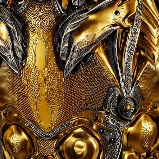 Image similar to fantasy art 4 k photo of roosters in very detailed shiny plate armor engraved in gold ready for battle