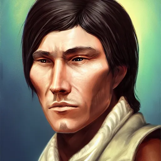 Image similar to portrait of davy crockett by ross tran, ultradetailed, trending on artstation,