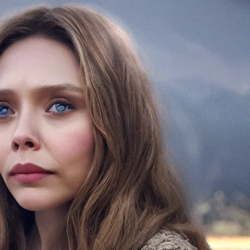 Prompt: Elizabeth Olsen in Minecraft, 8k, photorealistic imagery