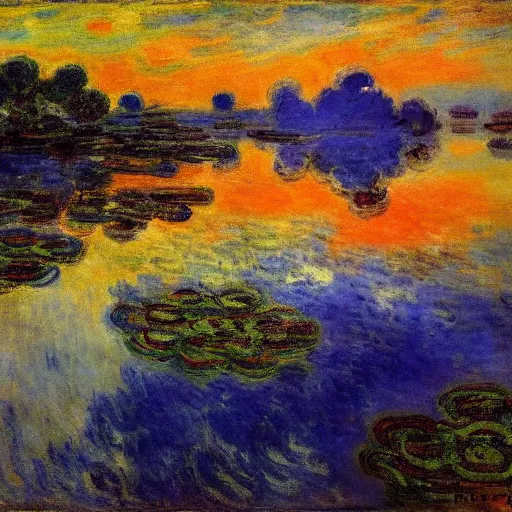 Image similar to Journey to the west, Claude Monet,