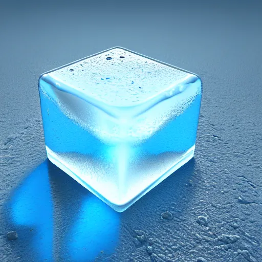 Image similar to the word hot made of ice cubes, 3 d maya render, octane render, cgsociety