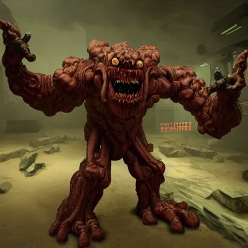 Image similar to A Doom Cacodemon hyper realistic uncanny valley