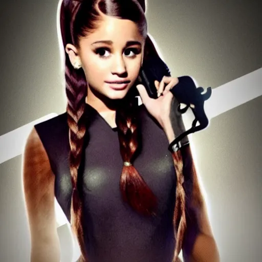 Prompt: Ariana Grande as Katniss Everdeen but better