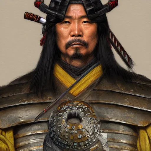 Image similar to ancient samurai warrior as a d&d character, portrait art by Donato Giancola and James Gurney, digital art, trending on artstation