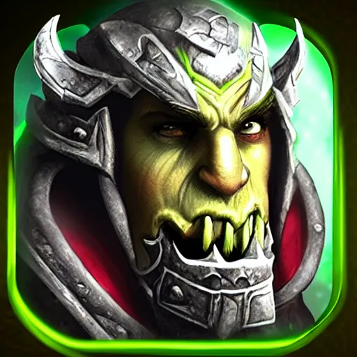 Prompt: warcraft 3 icon of turn undead