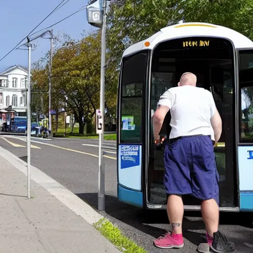 Prompt: 3 people at a bus stop using IV drugs like heroin and fentanyl