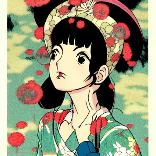 Prompt: princess by satoshi kon