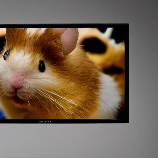 Prompt: photo of the cinema screen, a movie about hamsters is on the screen, unedited, sharp focus, 8 k