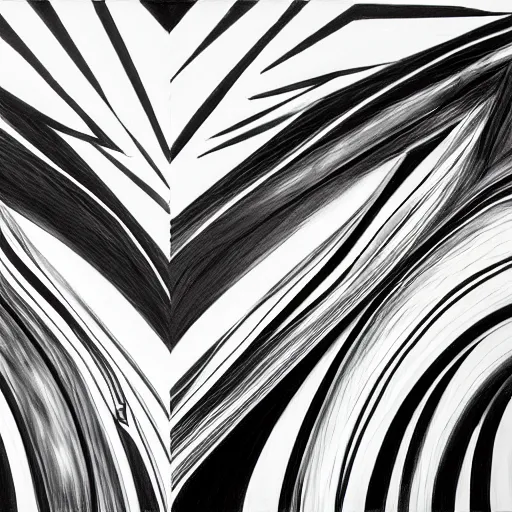 Image similar to abstract black and white concept art graphic painting illustrating diffusion process, overcomplicated, math inspired, hyper detailed