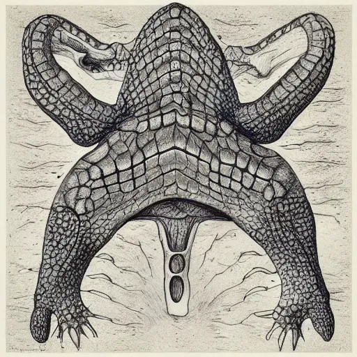 Image similar to “ plume agate ” anatomical drawing of crocodile “ gray ’ s anatomy ” 1 0 2 4 x 1 0 2 4