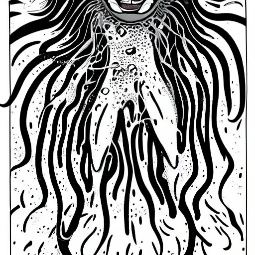 Prompt: vector art of a shoggoth by brian bolland