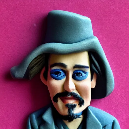 Image similar to plasticine johnny depp