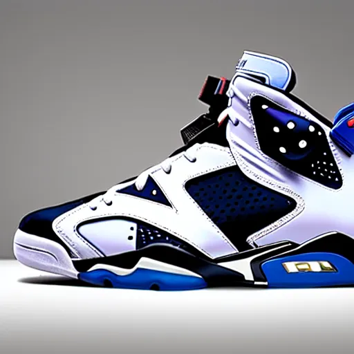 Prompt: spacejam jordan 6 basketball shoes 1990s edition collectors edition