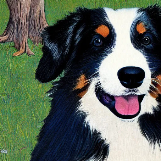 Image similar to australian shepard by neil gaiman