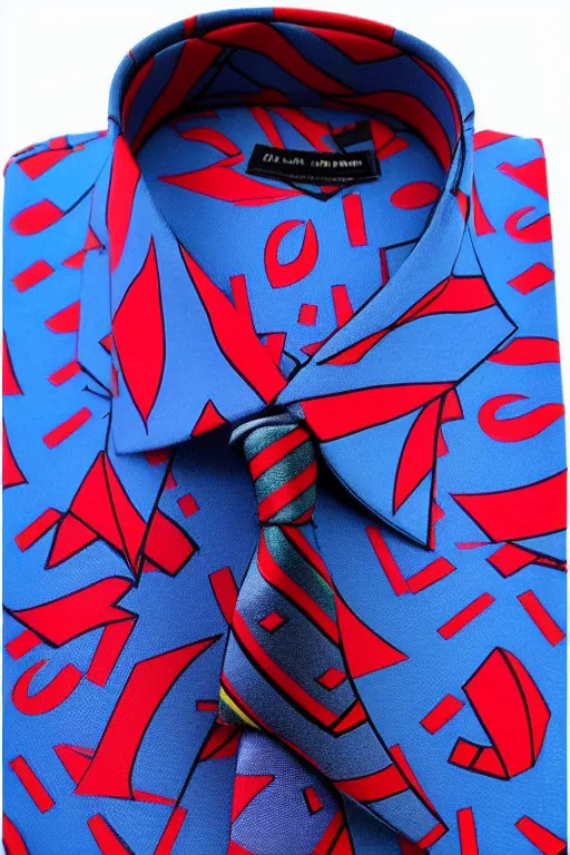 Image similar to men's tie shirt style, pop art