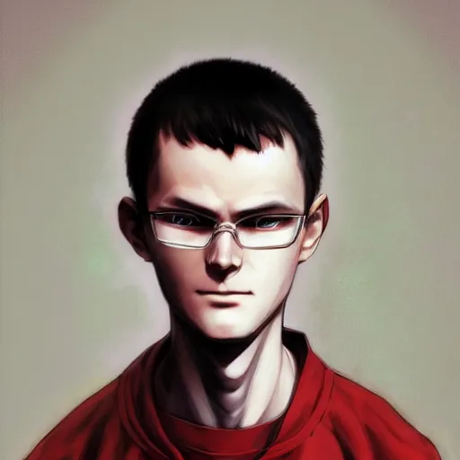 An anime portrait of Vitalik Buterin, by Stanley | Stable Diffusion ...