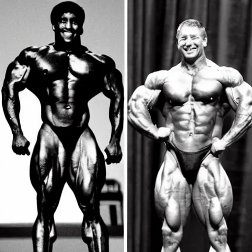 Prompt: bill gates winning bodybuilding competition, international mr. universe professional competition winner bill gates