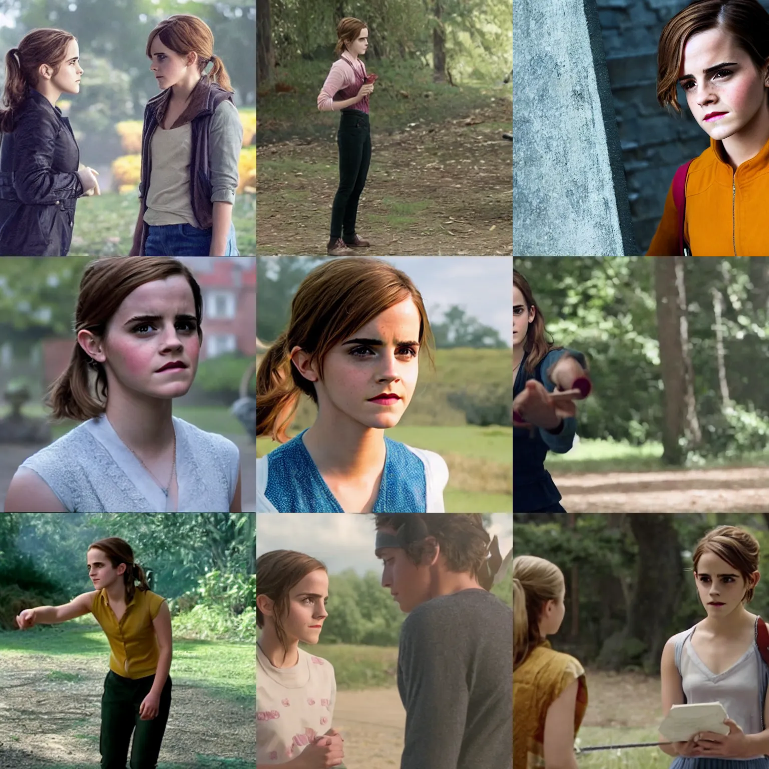 Prompt: Movie still of Emma Watson in Pokemon