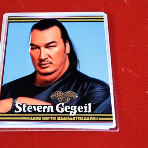 Image similar to Steven Seagal trading card