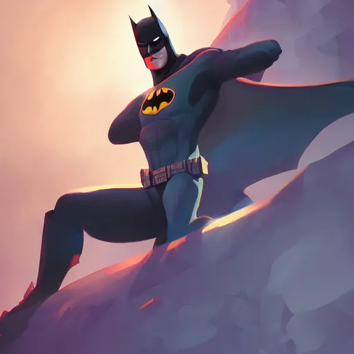 Image similar to hero world batman, behance hd by jesper ejsing, by rhads, makoto shinkai and lois van baarle, ilya kuvshinov, rossdraws global illumination