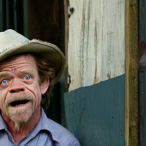 Prompt: william h. macy as rickety cricket, it's always sunny in philadelphia, 8 k