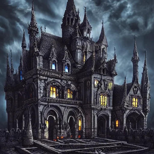 fantasy evil castle
