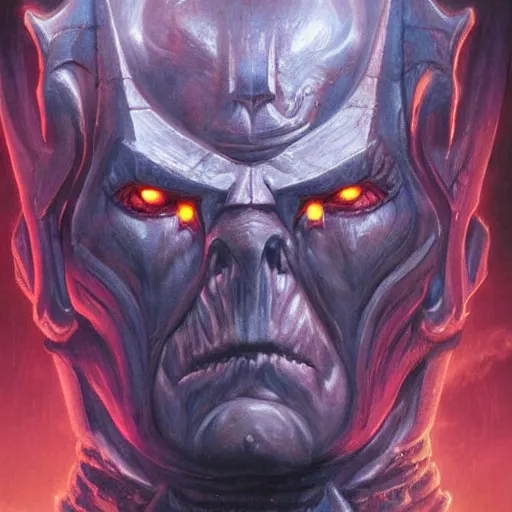 Image similar to portrait of emperor of mankind, warhammer 4 0 k, illustration, artstation art by wayne barlowe and artgerm