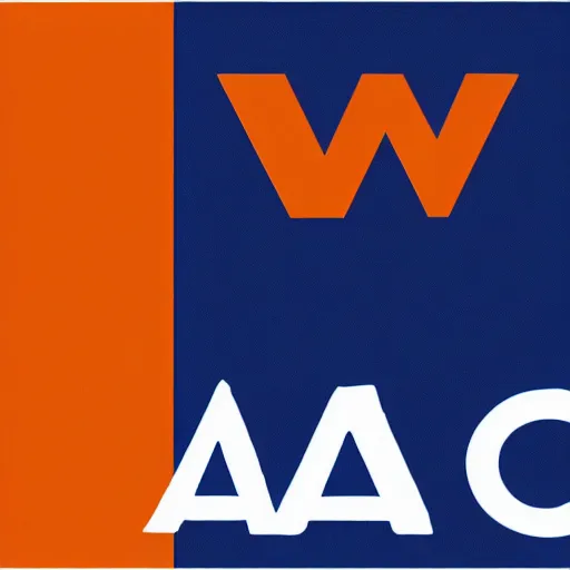 Prompt: a and w abstract logo