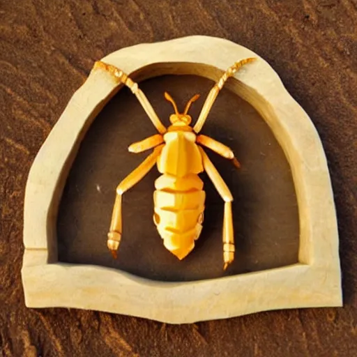 Image similar to bug carving