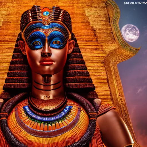 Prompt: 4K uhd photo of Hathor